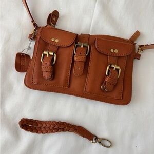 Brown Leather Crossbody Bag